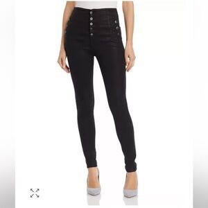 J Brand High Rise Black Women's Jeans with side buttons, size 29